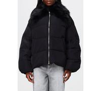 Twinset Water-Repellent Cropped Puffer Jacket with Removable Faux Fur Collar - Size: 38 - female