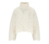 TWINSET WHITE TURTLENECK SWEATER XS