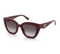 Twinset Woman Twinset STW100 08LA Sunglasses Injected Bordeaux Brown Butterfly Normal Shaded