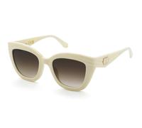 Twinset Woman Twinset STW100 09ZQ Sunglasses Injected Ivory Brown Butterfly Normal Shaded