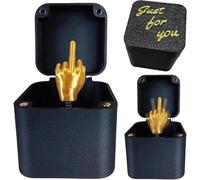 Twinsun Funny Gifts for Men, Hilarious Joke Box, Middle Finger in a Box, Perfect Secret Santa Gifts for Women & Mens, New Year Presents Secret Santa Gifts for Men