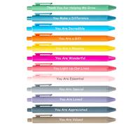 Twinsun Teacher Gifts,Teacher Appreciation Gift,12Pcs Thank You Teachers Ballpoint Pens for Kids Students Graduation Back to School Gratitude Supplies