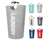 Twira - 90L Large Laundry Hamper - Standing Laundry Hamper - Laundry Basket with Padded Handles - Foldable Waterproof Clothes Bin - Clothes Basket for Bathroom, Laundry