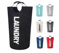 Twira - Pro XXL 125L Laundry Hamper - Standing Laundry Hamper - Laundry Basket with Padded Handles - Foldable Waterproof Clothes Bin - Clothes Basket for University, Laundry Room, Bathroom
