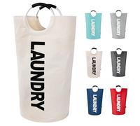 Twira - Pro XXL 125L Laundry Hamper - Standing Laundry Hamper - Laundry Basket with Padded Handles - Foldable Waterproof Clothes Bin - Clothes Basket for University, Laundry Room, Bathroom