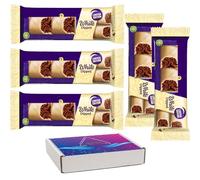 Twirel White Dipped Limited Edition Chocolate Bar 43g With Gift Box - Milk chocolate bar with a milk chocolate centre coated in white chocolate (5 x Bars)