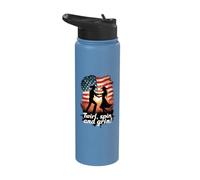 Twirl, Spin and Grin Square Dance Fun Stainless Steel Insulated Water Bottle