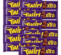 Twirl Xtra Duo Chocolate Bar 54g - 2 Milk chocolate fingers. (12 bars)