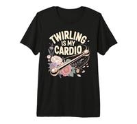 Twirling is My Cardio Baton Twirler Majorette Premium T-Shirt