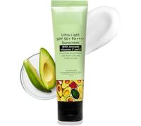 Twirlsilk Bravocado Sunscreen SPF 50+ Pa++++ Korean Sunscreen with Vitamin E & Avocado,No White Cast Lightweight & Non-Sticky, Uva & Uvb Protection for Women & Men (50Ml) All Skin Type