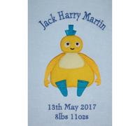 Twirlywoos Chick Personalised Super Soft Fleece Baby Blanket (Blue)