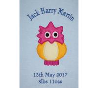 Twirlywoos Peekaboo Personalised Super Soft Fleece Baby Blanket (02 Blue)