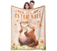 twirush Gift for Her/Him, Gift for Girlfriend from Boyfirend, Otter Blanket 150 * 130cm, for Her/Him, Gifts for Women on Birthday Christmas Valentine