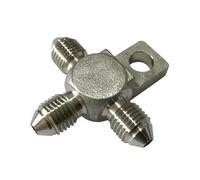 TWISAXC Stainless Steel Reliable Brake Line Tee Connector Adapter 3AN Male