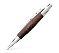 Faber-Castell 148382 E-Motion twist ball point pen Birnbaumholz dunkelbraun Blue