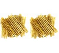 Twist Chews Thick 9-10 mm x 50 Natural Rawhide Dog Treats RHS (Pack of 2)