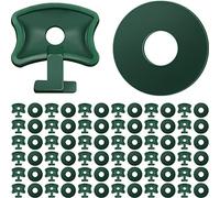 Twist Clips Plastic Fixing Clips and Washers for Aluminium Greenhouse Insulation Netting Shading (100)