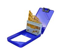 Twist Drill Bit Set 13 Piece HSS Drill Bits Kit for Wood/Thin Metal/Plastic/Fiberglass, with Storage Case, Size in 1.5mm, 2mm, 2.5mm, 3mm, 3.2mm, 3.5mm, 4mm, 4.5mm, 4.8mm, 5mm, 5.5mm, 6mm, 6.5mm