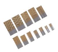 Twist Drill Bits, 120Pcs HSS Drilling Bit Set Ti Plated 1/1.5/2/2.5/3/3.5mm 6 Length Sizes Twisted Design for DIY for Household Use for Automobile