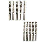 Twist Drill Bits,Metal Drill Bit,Twist High Speed Steel HSS-Co 5%, 10Pcs M35 1.0~4.9mm for Stainless, Cast Iron, Hard Metal(Diameter: 2.6mm)