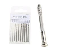 Twist Drill Bits Set Small Hand for Resin Rotary Tool for Wood Jewelry and Craft Pin Vise Hand Bits for Jewelry Making