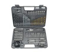 Twist Drill Kit - Titanium Coated Alloy, Masonry Cutting Tools, Carpentry Bit Pack, Construction Boring Set with Resistant Finish | Titanium Coated Alloy Drill Kit for Ceramic Masonry Assemb