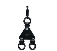 Twist-Free Aerial Straps Loop Rigging Hardware Set Triangle Spreader Plate 3 Shackle Swivels for Dual Point Circus Acrobtic aerial sling Hanging (Black1)