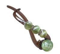 Twist Grip Charm - Pearl Hair Barrette for Daily Styling | Fashionable Jaw Clip with Anti Slip Hold, Decorative Twist Accent & Versatile Ponytail Support for Ladies, Teens and Gift Giving 10cm