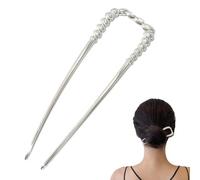 Twist Hair Pins, French U Shaped Twist Hair Pins, Girls Hairstyle Accessories, Multipurpose Barrettes for Travel, Dating, Weddings, Prom