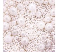 Twist Ingredients - Mother of Pearl Wedding Cake Topper Sprinkles - 1kg Edible Pearls for Cake Decorating - Mermaid Cupcake Decorations for Weddings, Christenings & Parties (Pearls Mix)