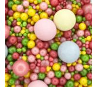 Twist Ingredients - Pearls Mix - Cutie - Cake Topper Sprinkles - 1kg Edible Shimmer Ball Cupcake Decorations - Perfect for Easter and Spring Weddings, Christenings & Parties