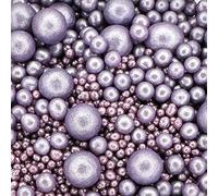 Twist Ingredients - Pearls Mix - Glimmer Violet Cake Topper Sprinkles - 500g Edible Shimmer Ball Cupcake Decorations - Perfect for Weddings, Christenings & Parties