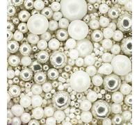 Twist Ingredients - Pearls Mix - Twinkle Mother of Pearl Xmas Cake Topper Sprinkles - 1kg Edible Shimmer Ball Cupcake Decorations - For Weddings, Christenings & Parties