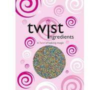 Twist Ingredients - Pride Rainbow 100s and 1000s Cake Topper Sprinkles - 1kg Edible Matt Cupcake Decorations - For Weddings, Christenings, Birthdays and Pride Celebrations