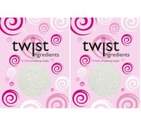 Twist Ingredients - Sugar Crunch Pearl Sugar Nibs - Resealable 800g Pouch. White sugar crystals. Ideal for cakes, ice cream toppings & chocolate creations. (Sugar Nibs) (Packing May Vary). (Pack of 2)