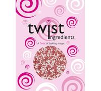 Twist Ingredients - Sugar Shapes - Red and White Candy Canes Cake Topper Sprinkles - 800g Edible Matt Sugar Shape Cupcake/Cake Decorations - Great For Christmas and Festive Themed Party Cakes