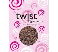 Twist Ingredients - Wicked 100/1000-1kg. Matt 100/1000 mix. Tiny balls of sugar - perfect for decorating all Halloween bakes, cakes and cookies. Non Pareills (orange, black, purple)