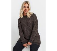 Twist Knit Jumper Yours Brown 18-20