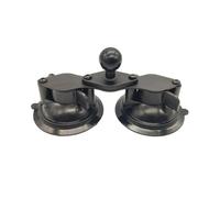 Twist Lock Dual Suction Cup Base 1 Inch Ball Mount Car Phone Holder Window Mounting Cups with 25mm for Ram Mounts