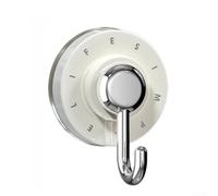 Twist Lock Suction Hook 7.5cm Quick Install Design(White)