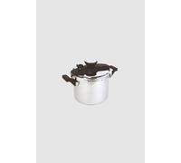 Twist 'n' Lock Pressure Cooker 6L Stainless Steel Prestige Silver One Size