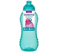 Sistema Twist 'n' Sip Squeeze Kids Water Bottle, Leakproof Water Bottle, 330 ml, BPA-Free, Assorted Colours