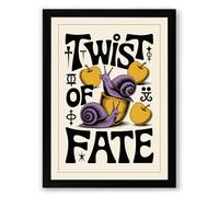 Twist of Fate Typography Framed Wall Art Print A3 (42×29.7cm) Black, Wall Decor for Living Room, Bedroom, Office & Home, Ready to Hang, Art Gift