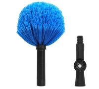 Twist-On Cobweb Duster Head, Soft Bristles Spider Web Duster Brush for Outdoor & Indoor Cleaning, Fits Standard 3/4 inch Threaded Poles