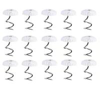 Twist pins，50 Pieces Clear Heads Twist Pins Plastic Head Upholstery Pin for Slipcovers and Bedskirts