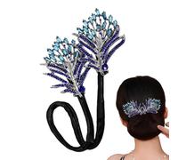 Twist Pins for Buns,Rhinestone Hair Bun Maker with Elegant Twist - Thick Hair Clips Bun Maker Twist Pins for Home, Dorm, Travel, Hotel, Apartment