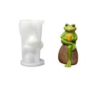 Twist Release Frogs Mold Sturdy Silicone Craft Tool Resin Art Animal Shaped Decorative Molds for Indoor Outdoor Decors Art Gift Mold