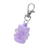 Twist-Seal Keychain Lip Balm Tube Drip-Proof Silicone Design for On-the-Go Use Leak Proof Cosmetic Keychain