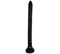 Twist & Shout Extra Long Black Dildo - 17.5 Inch