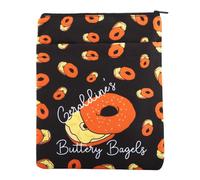 Twist Sis-TER Merch Zo-diac Academy Gift Buttery Bagels Book Sleeve Geral-Dine Bookish Gift (Bag-els BS)